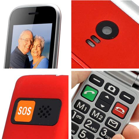 Artfone Big Button Mobile Phone For Elderly Senior Flip Mobile Phone