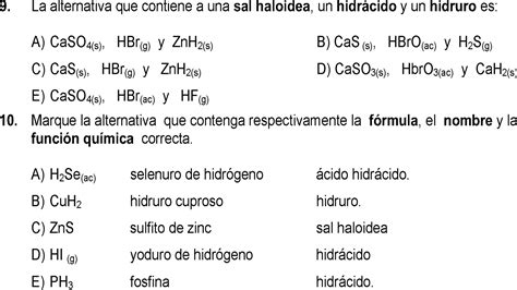 Nomenclatura InorgÁnica 10 Ejercicios Resueltos Tutorial QuÍmica