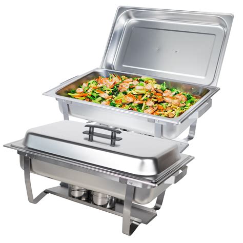 Buy Valgus 8QT Stainless Steel Chafing Dish Buffet Chafer Set with