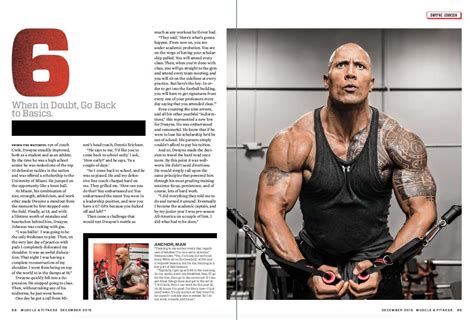 Dwayne Johnson On The December Cover Of Muscle Fitness Magazine Wrestling Online Com