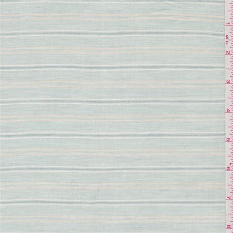 Mint Green Stripe Linen 24225 Fashion Fabrics