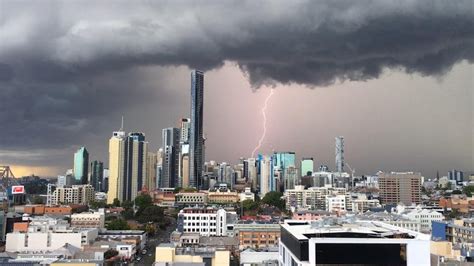 lightning hail and damaging wind hit brisbane as severe storm lashes south east queensland