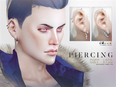 The Sims Resource Piercing Set N03 By Pralinesims Sims