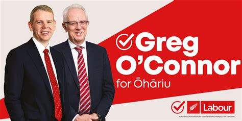 Greg Oconnor Candidate For Ōhāriu Nz Labour Party