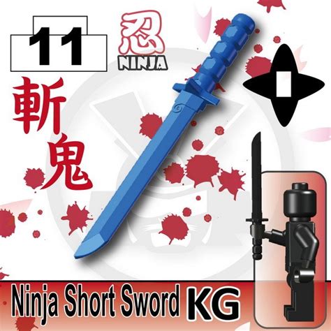 Minifig Cat Toys Shop Ninjatojapan Sword Blueninja Short Swordkg