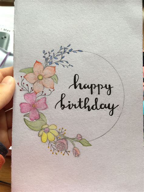 Birthday Card Creative Birthday Cards Birthday Card Drawing Watercolor Birthday Cards