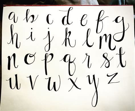 Faux Modern Calligraphy Alphabet Using Ek Tools Fine Liner Modern Calligraphy Alphabet