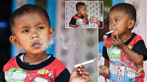 Indonesian Toddler Smokes 40 Cigarettes A Day