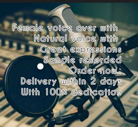 record female voice over with natural and neutral accent by zasha 2