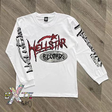 Hellstar Studios Long Sleeved T Shirt High Quality Y2k Tee Etsy