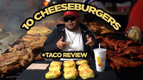 10 Cheeseburger Challenge Youtube