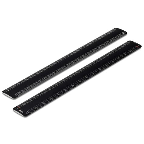 300mm Rulex Architects Flat Oval Scale Ruler Black No3 Architects