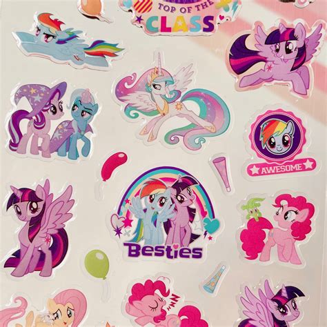 Stickers Puffy Sticker Cute Stickers My Little Pony Etsy