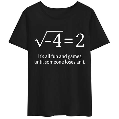 Women T Shirt Someone Loses An I Funny Math T Shirt Casual Short Sleeve Round Neck Tops