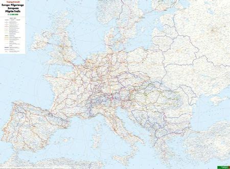 EUROPA SZLAKI PIELGRZYMKOWE Mapa 1 3 500 000 1 2 000 000 FREYTAG BERNDT