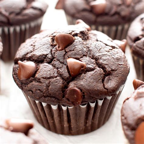 Best Vegan Gluten Free Moist Chocolate Muffins Recipe Easy Double Chocolate Chip Muffins