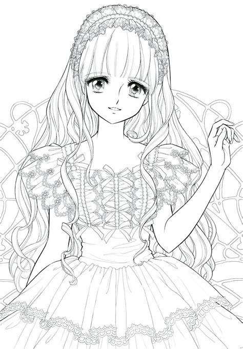 Manga Coloring Pages For Adults At Free Printable