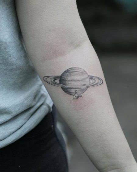 Saturn Tattoo 42 Best Examples Of This Majestic Planet You Will