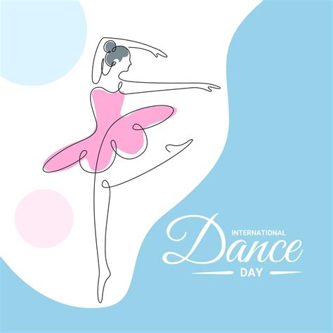 Continuous Single Line Art Ballet Dancer Performing As A Banner