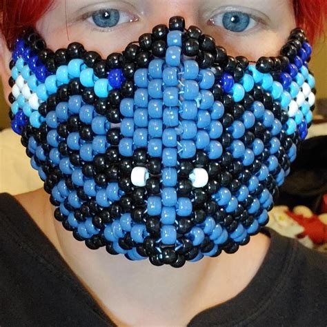 Blue And Black Face Masks Depop