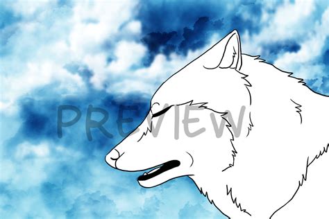 Howling Wolf Template By Chylk On Deviantart