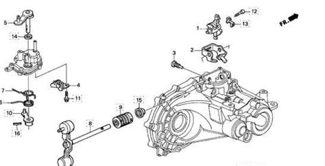 2000 Honda Accord Transmission Diagram With All Part Names Accord Fixya