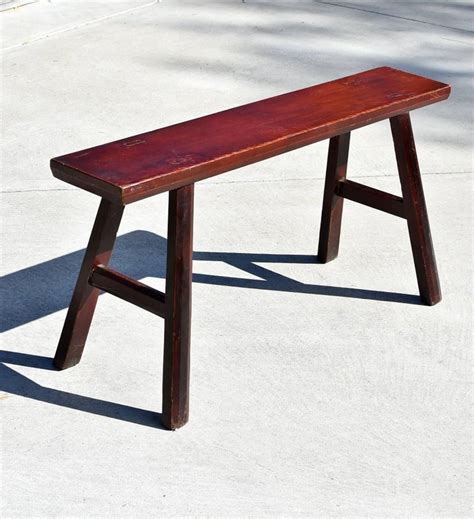 Are available with different sorts of back support, and seating materials. Antique Chinese Bench, Solid Wood, Reddish Brown For Sale ...