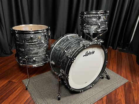 Ludwig Drums Sets Usa Classic Maple Vintage Black Oyster Fab 13 16 22