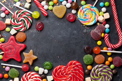 Colorful Sweets Lollipops And Candies Stock Photo By Karandaev Photodune