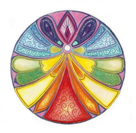 Peace Mandala Angel Mandalas Mandala Art Mandalas Pintadas