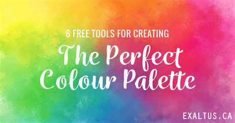 Free Tools For Creating The Perfect Colour Palette Exaltus