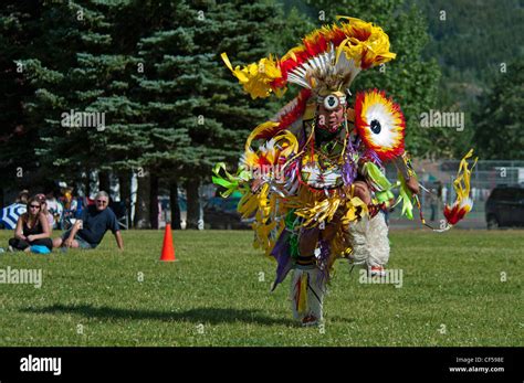 Waterton Lakes National Park Blackfoot Dancer In The Men S Fancy Dance At The Blackfoot Arts