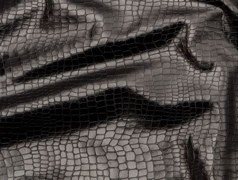 Mjtrends Snakeskin Fabric Black 4 Way Stretch