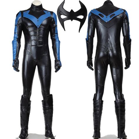Batman Costume Arkham City Nightwing Cosplay Costume Adult Men