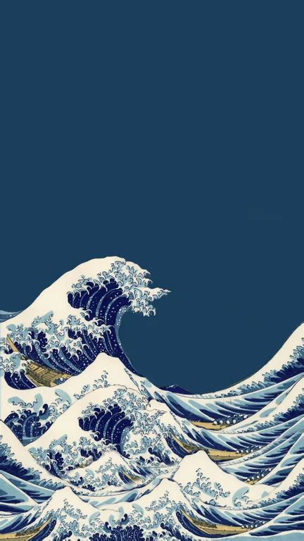 Aesthetic Ocean Wave Wallpaper
