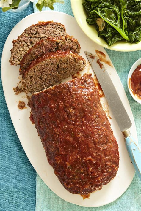 I used beefy onion soup mix. Spicy Ketchup-Glazed Meatloaf | Recipe | Meatloaf recipes ...