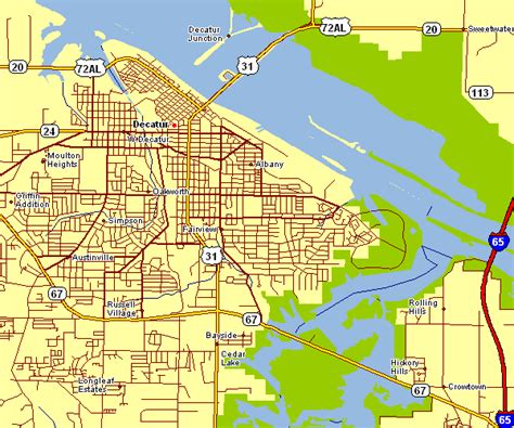 City Map Of Decatur