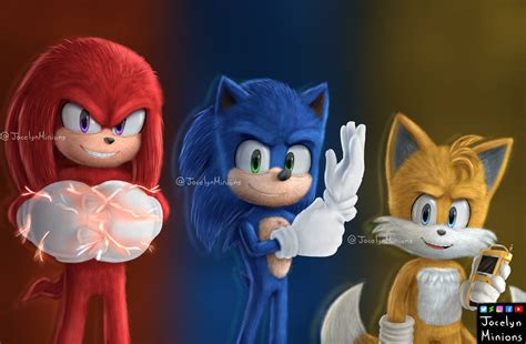 Sonic Tails And Knuckles Movie By Jocelynminions On Deviantart