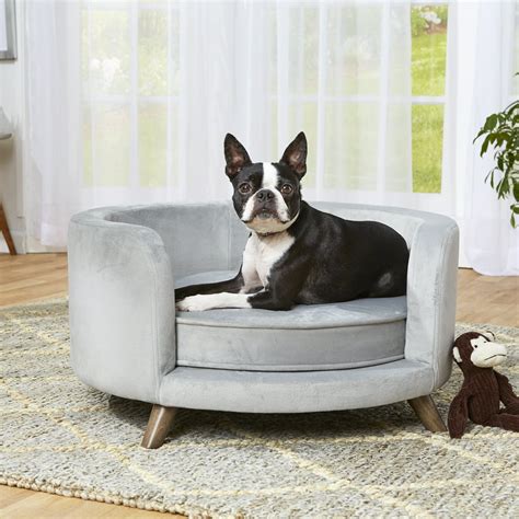 Enchanted Home Pet Rosie Dog Sofa Bed Gray 27l X 27w X 14h