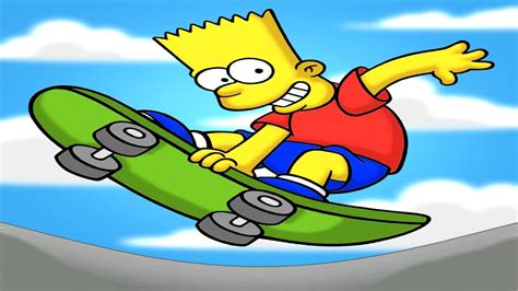 Os Simpsons Skateboarding Yellowsurfer