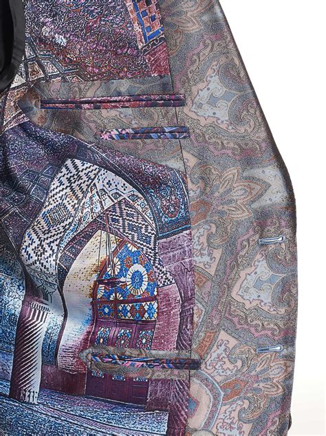 Robert Graham Limited Edition Hidden Lands Silk Sport Coat Multi Stock