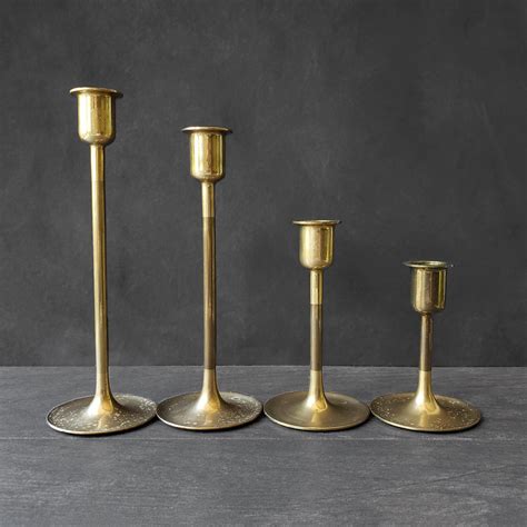 20 Brass Taper Candle Holders Homyhomee