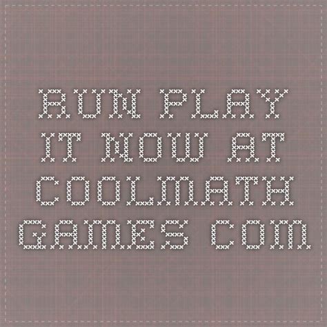 Run Play It Now At Coolmath Fun Math Games Math Games