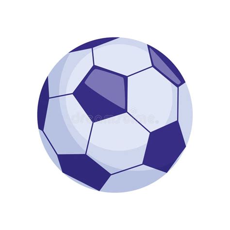 Soccer Ball Isolated On White Background Vector Illustration Stock