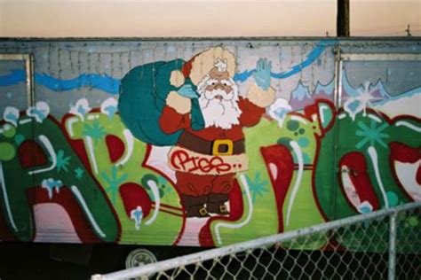 Santa Claus O Papa Noel En Graffiti Fotos Blog De Lujo