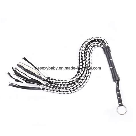 Black And White Braid Whips Bdsm Bondage Restraints Sex Toys Sjw010