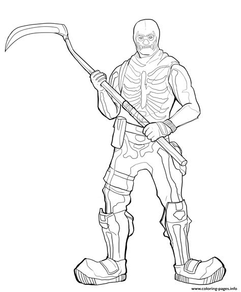 Coloring Skeleton Printable Coloring Page Coloring Home
