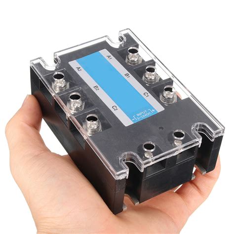 3 Phase Dc Ac Solid State Relay Ssr 20a 20a 3 32vdc480vac Sale