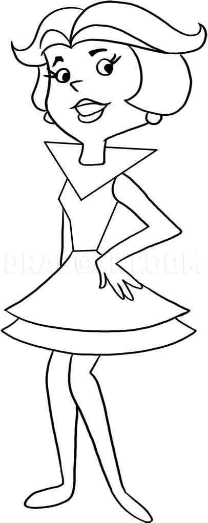 How To Draw Jane Jetson From The Jetsons Coloring Page Trace Drawing