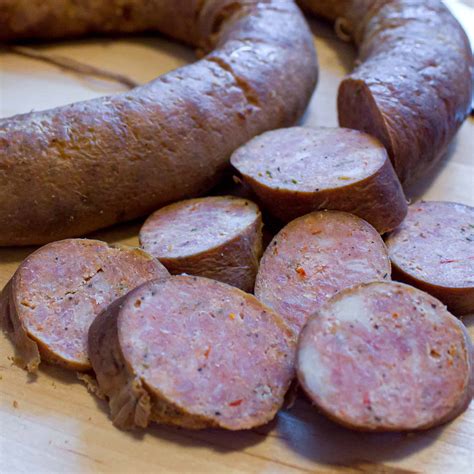 Smoked Andouille Sausage - Recipe to make at home in smoker